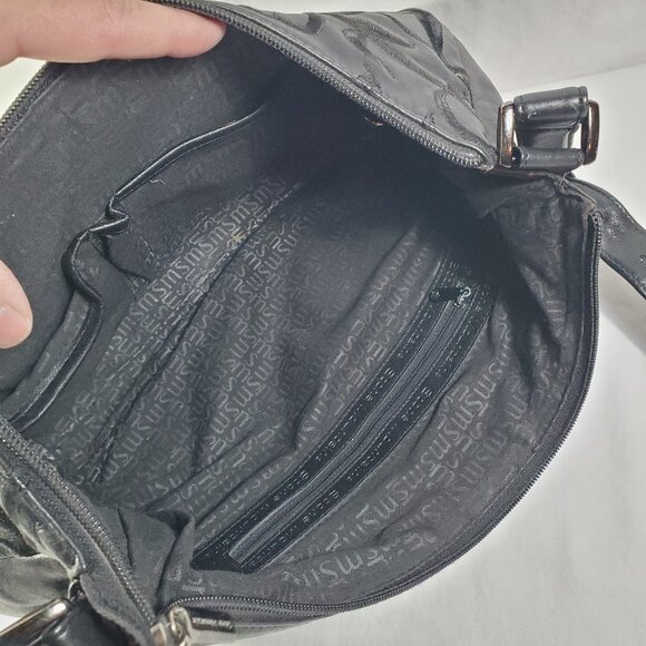 Stone Mountain Black Leather Bag with Embroidery - Picture 4 of 11